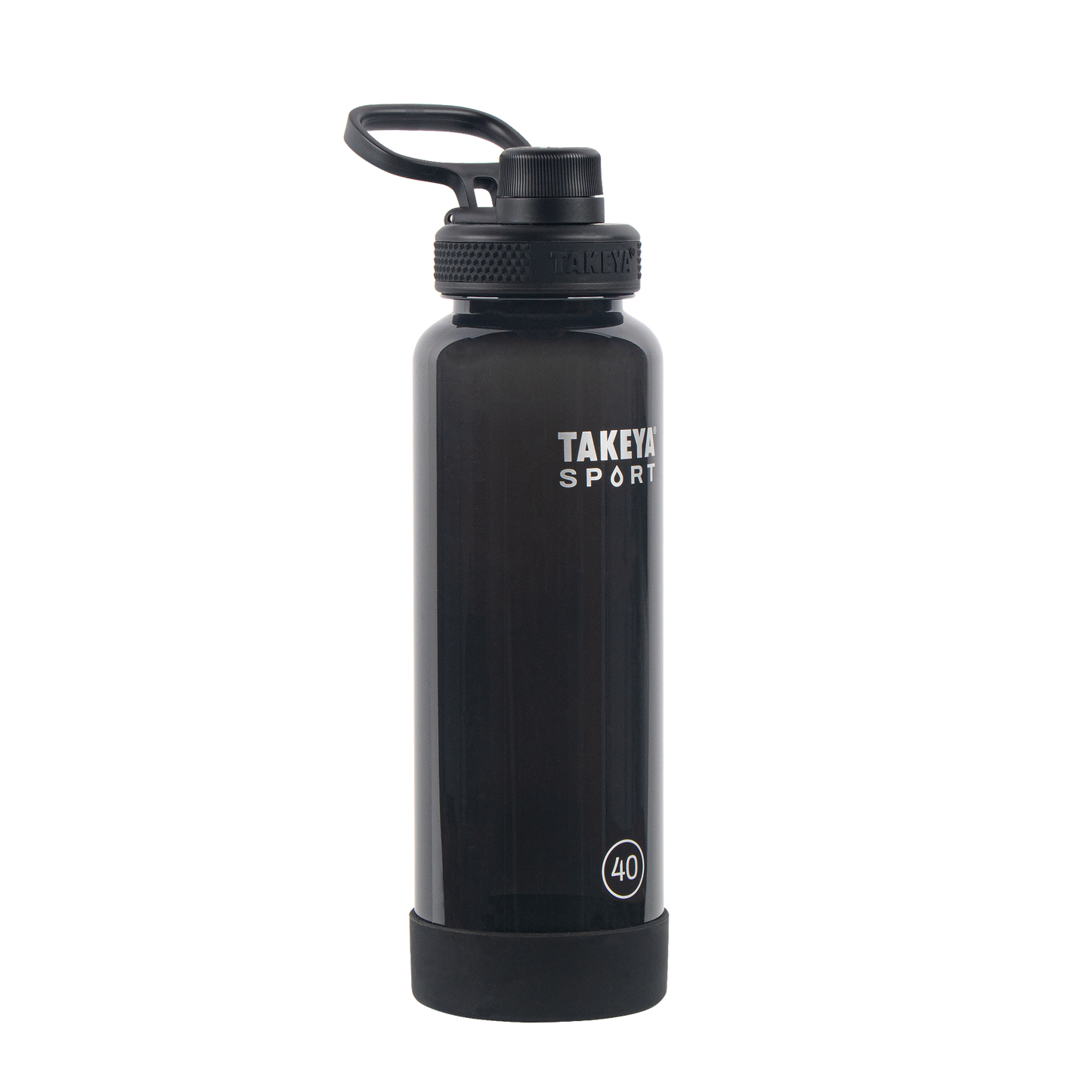 tritan-sport-water-bottle-with-spout-lid-g9 52023-TKS-Tritan-Spout-40-GrandSlamBlack-frontangle.png