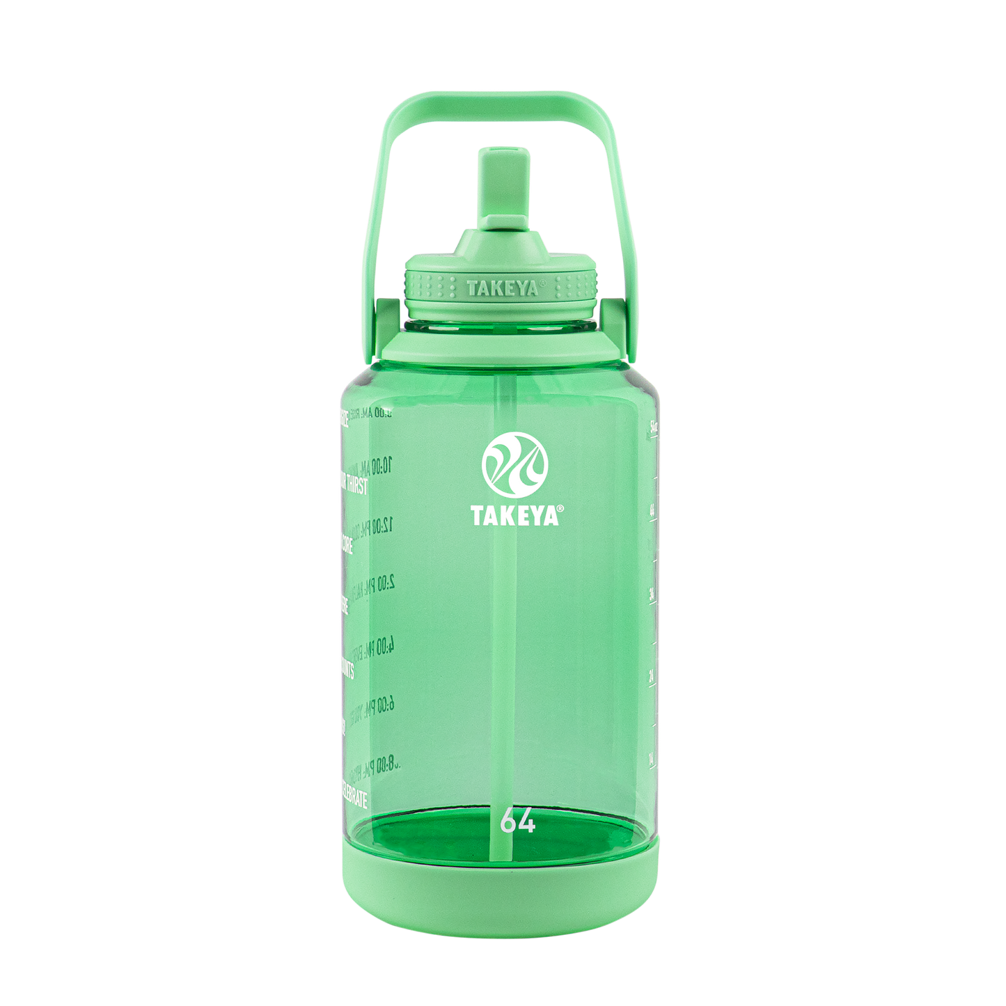 tritan-motivational-water-bottle-with-straw-lid-e9 54101-Tritan-Straw-Motivational-64-PistactioGreen-front.png