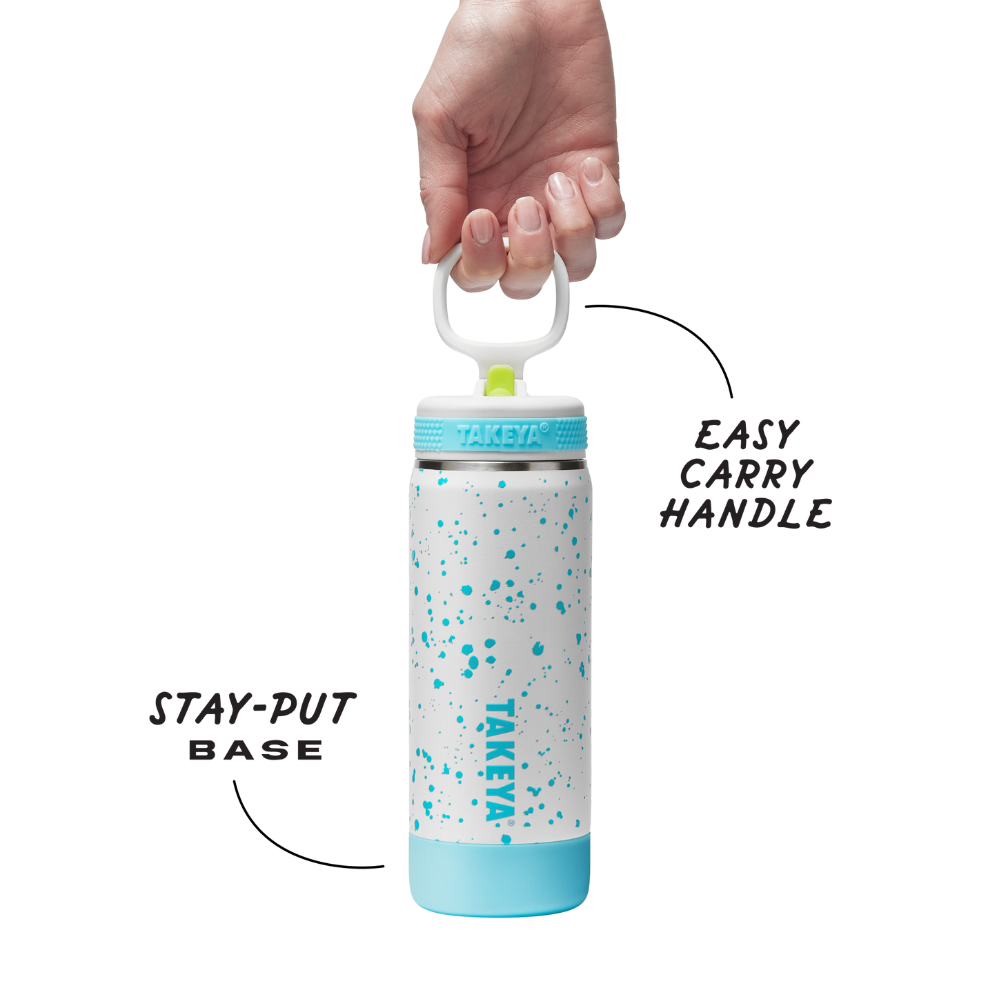 glow-in-the-dark-sport-kids-water-bottle-confetti-with-straw-lid-l7 TKS_SP25_CoreKidsGIDConfetti_StwBtl_CloudGlow_18oz_51368_v3_sRGB-Callout.png